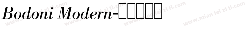 Bodoni Modern字体转换